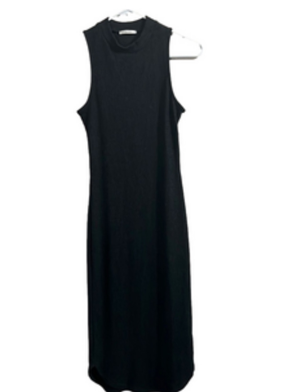 maitai Black mock Sleeveless Midi Dress. Size small. Back cut out.